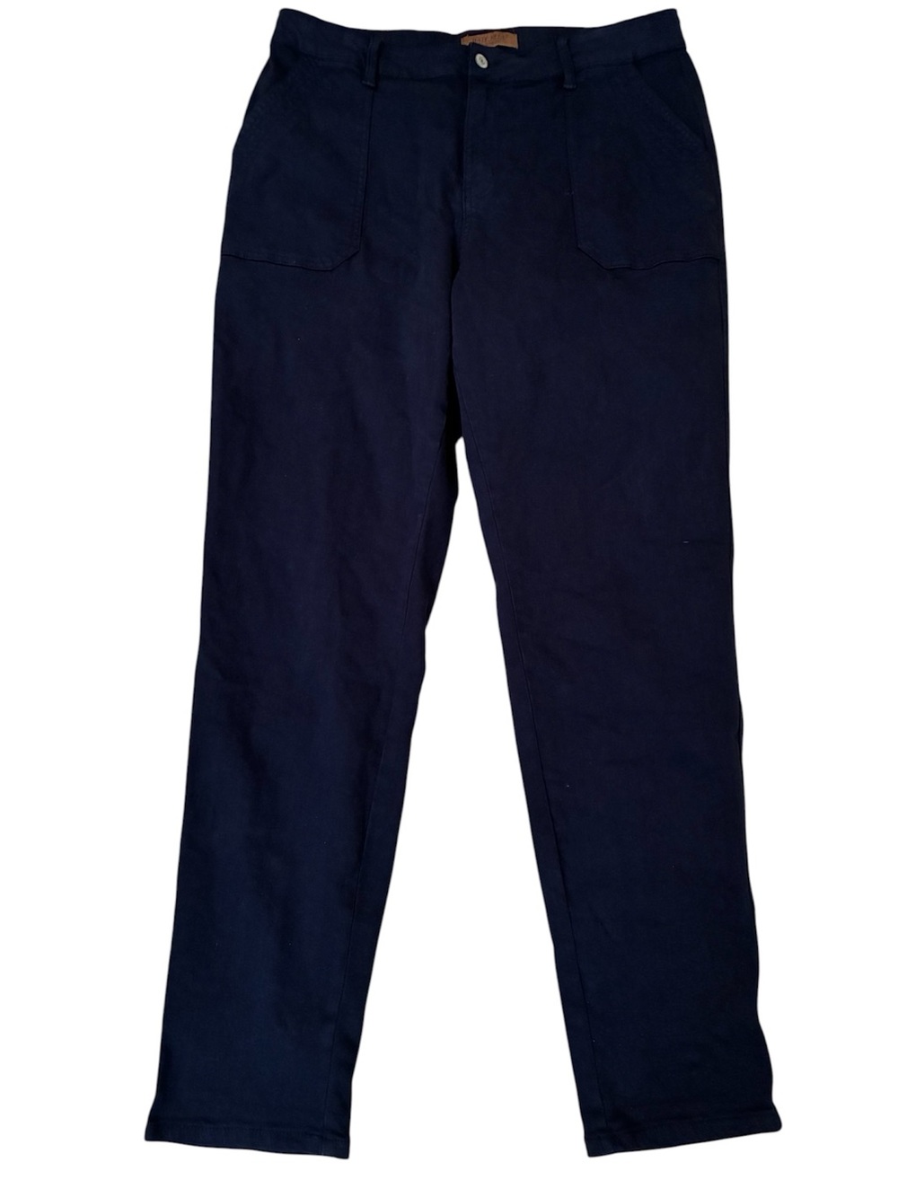 Judy Blue Navy Garment Dyed Straight Leg Trouser Pant 15/32